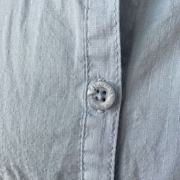 Columbia Sleeveless Button Down Shirt Blue Cotton M - Picture 4 of 7